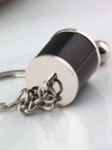 Móc khóa nam Car Gear Charm Áp dụng cho quà tặng Ngày của Cha - màu đen - Xem 5