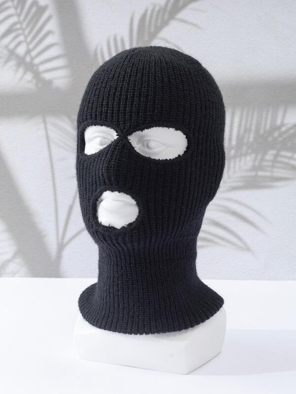 1pc Men's Winter Warm Windproof Balaclava Hat & Funny Face Cover For Outdoor