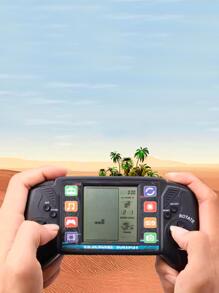 1 pieza con estampado de dibujos animados consola de juego - Negro - Ver 9