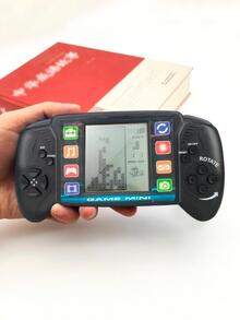 1 pieza con estampado de dibujos animados consola de juego - Negro - Ver 10