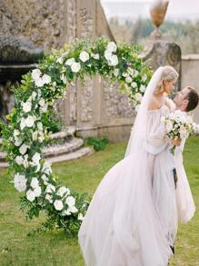 2pcs 2.2m Long Artificial Rose Vine With Roses, Valentine Day, Gift Gifts Birthday Graduation,Fake Plants