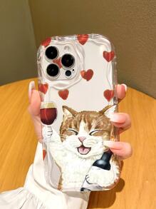 Cartoon Cat Pattern Phone Case