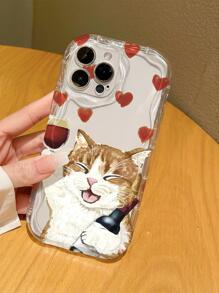Cartoon Cat Pattern Phone Case