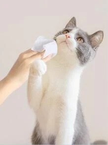 12pcs Pet Gentle Cleaning Wipes: Keep Your Dog & Cat's Eyes, Paws, Claws, Ears, Butt, Hair, Chin Clean & Healthy! - Multicolor - View 2