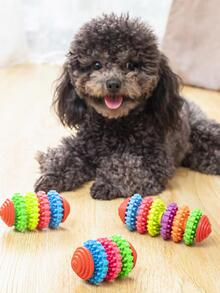 1pc Colorful Gear Shaped Dog Tooth Cleaning And Grinding Toy - Multicolor - View 2