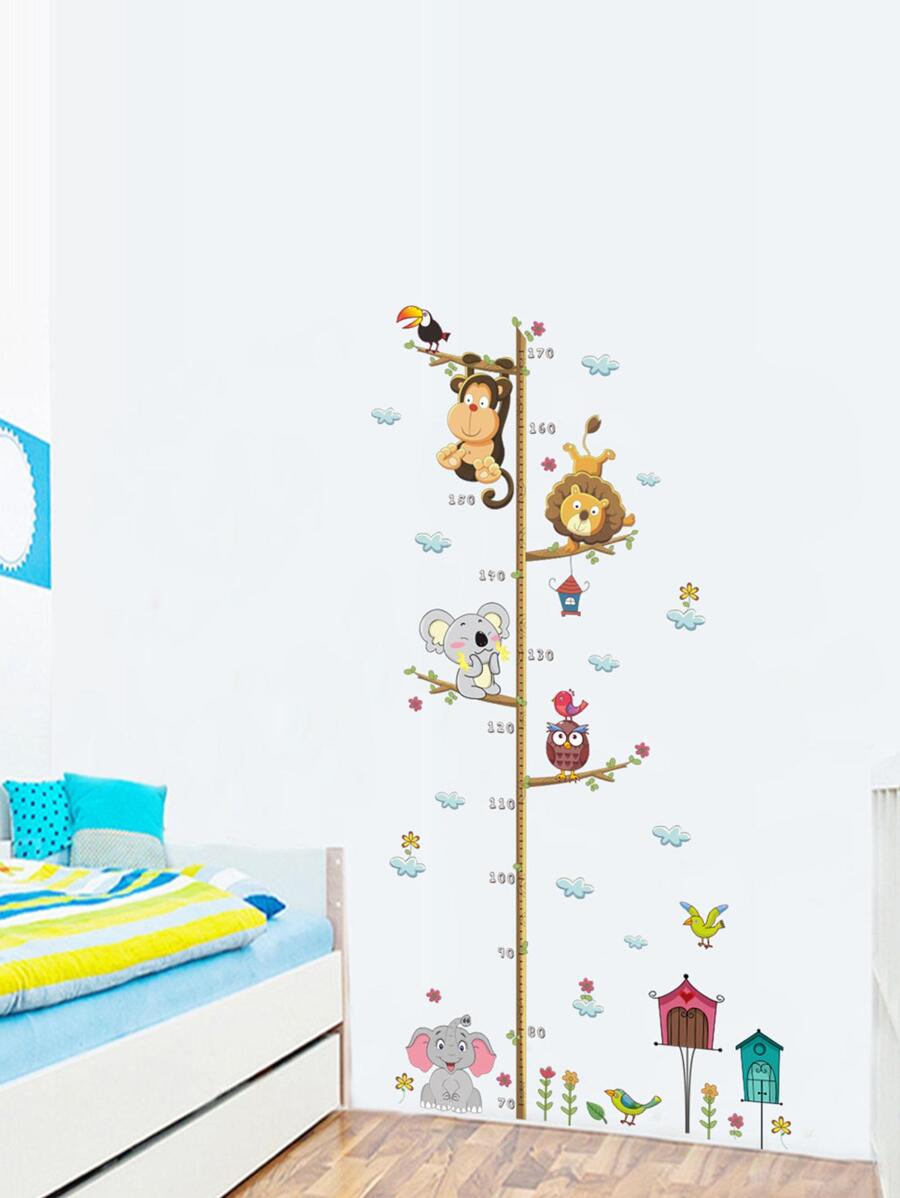 卡通動物圖案牆貼 - 彩色 - 查看 1