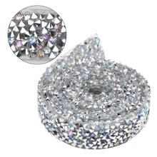 Cinta De Cristal De Diamante De Imitación, 1 Yarda 15 Mm De Cinta De Diamante De Imitación Autoadhesiva Plateada, Cinta Brillante De Diamante De Imitación, Cinta De Diamante De Imitación Con Chispa Para Envolver Rollo De Manualidades Diy Para La Decoración De Bodas Y Cumpleaños - Plateado - Ver 3