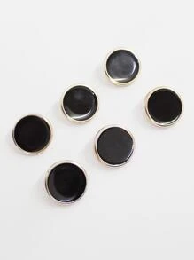 6pcs Round Button Decor Button