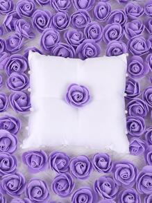 50/150 Pièces Fleurs Artificielles En Mousse De Roses Pe Matériau Ours En Peluche Cadeaux De La Saint-valentin Diy Matériau De La Guirlande De Boîte De Friandises Décoration De Mariage Fleur De Poignet Pour La Mariée Tenue À La Main Matériau De Cadeau De Fête À La Maison - Prune - Voir 3