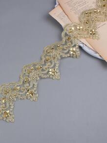 1pc DIY Webbing Lace - Gold - View 2