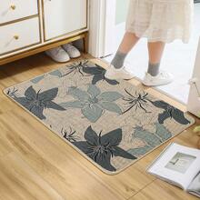 1 Miếng Mùa hè Thiết kế hoa Tấm lót , Bền chặt & Dễ dàng làm sạch Thảm sàn , Hiện đại & Lanh Chất liệu Chống trượt & Nước Hấp thụ Thảm , Máy giặt được & Chống mài mòn Với Silicone Đối với Làm sạch Bùn & Phòng tắm , Thích hợp Đối với Trong nhà In Phòng tắm , Phòng khách , Phòng ngủ , Phòng bếp , phổ cập - Nhiều màu - Xem 1