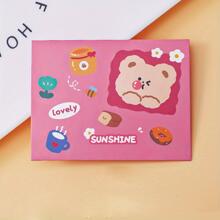 1pc Cartoon Postcard - Pink - View 1