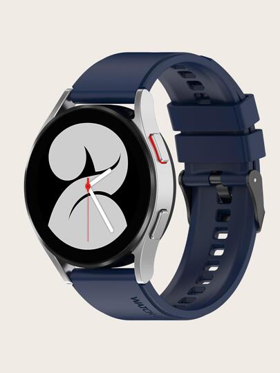 1 pezzo Cinturino in silicone blu alla moda 20mm , Compatibile con Samsung Galaxy Watch 4/5