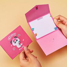 1pc Cartoon Postcard - Pink - View 5