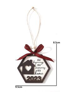 1入組，新開始新回憶，新家2023，喬遷禮物新家，新房喬遷禮物，新房家居禮品，新房主禮物創意，新家裝飾品2023，2層木質裝飾品懸掛裝飾 - 棕色 - 查看 7