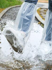 10pcs Clear Disposable Rain Boots Cover - Clear - View 1