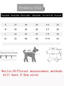 1入組草莓圖案蝴蝶結裝飾寵物洋裝 - 紅色 - 查看 8