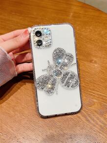 水钻装饰透明手机壳，国际版，非国内版 - 彩色 - 查看 5