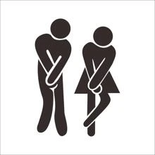Toilet Sign Door Sticker