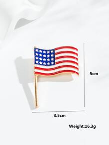 旗設計胸針 - 彩色 - 查看 2