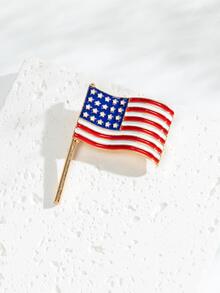 旗設計胸針 - 彩色 - 查看 3