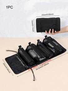 1 pieza Bolsa organizadora portátil de gran capacidad para cosméticos, baño y viaje para mujeres, bolsa de aseo impermeable para hombres, bolsa de maquillaje, útiles escolares, artículos esenciales para viajes, artículos esenciales para vacaciones, bolsa de cosméticos, bolsa de maquillaje, neceser de maquillaje, organizador de maquillaje, organizador de maquillaje para vacaciones de invierno, almacenamiento de maquillaje, útiles escolares de vuelta al cole