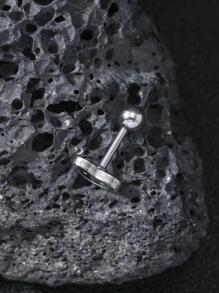 1Pc College Style Stainless Steel Holiday Date Earrings For Boys For A Stylish Look For Men Gift For Party