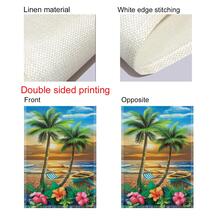 Beach Print Decorative Garden Flag - Multicolor - View 7