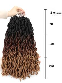 Pelo trenzado Faux Locs Crochet para Locs de Diosa, Locs Dreads, Pelo Crochet 1 Paquete OM3T3027