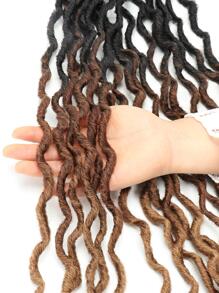Pelo trenzado Faux Locs Crochet para Locs de Diosa, Locs Dreads, Pelo Crochet 1 Paquete OM3T3027