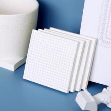 1/3/5/10pcs Dot Grid/Line Portable Sticky Notes For Students And Office, Self-Adhesive Memo Pad Available In Various Sizes Back To School - White - View 8