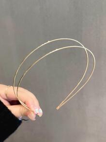 Minimalist Layered Headband - Gold - View 3