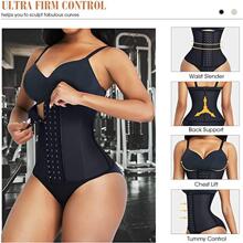 Waist Trainer Exercise Belt Elastic belt - Black - View 3