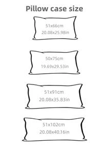 2pcs Solid Color Pillowcase Without Filler