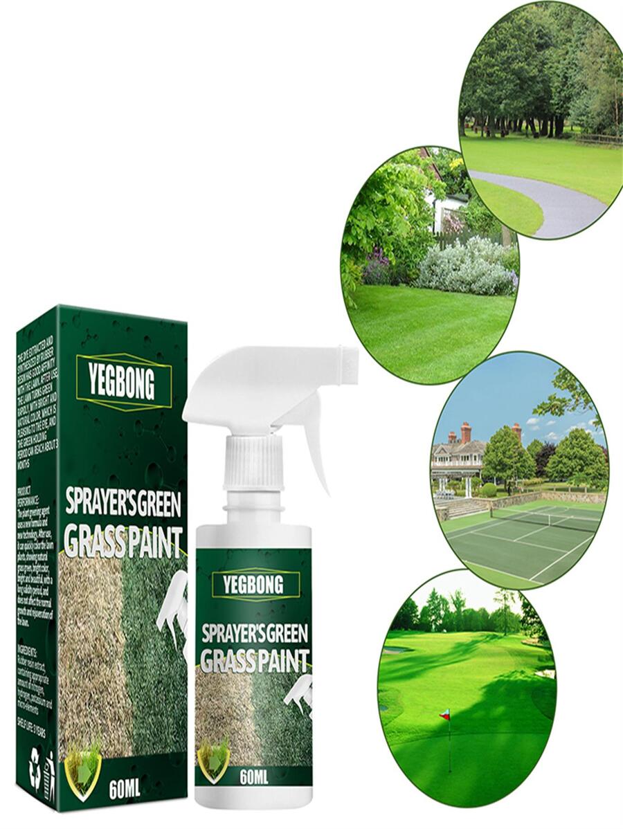 60 ML Green Grass Paint Spray Long Lasting Turf Paint Enhance Patchy
