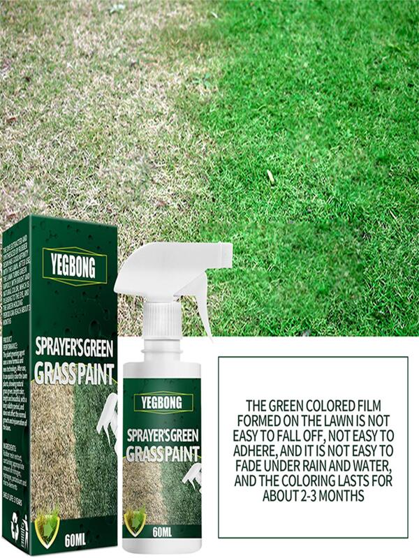 60 ML Green Grass Paint Spray Long Lasting Turf Paint Enhance Patchy