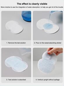 10入組/20入組/50入組女性服裝防汗腋下吸水 - 白色 - 查看 4