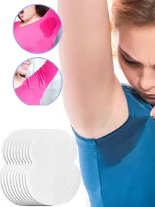 10入組/20入組/50入組女性服裝防汗腋下吸水 - 白色 - 查看 1