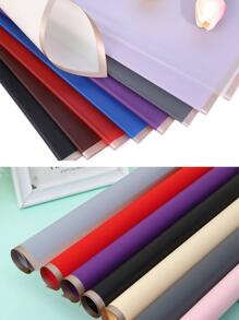 10 piezas Papel de regalo liso - Morado - Ver 3