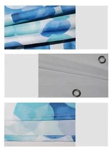 1 pièce Rideau de douche imperméable à motif de points, décoration de salle de bain, décoration d'automne, accessoires de salle de bain, rentrée scolaire