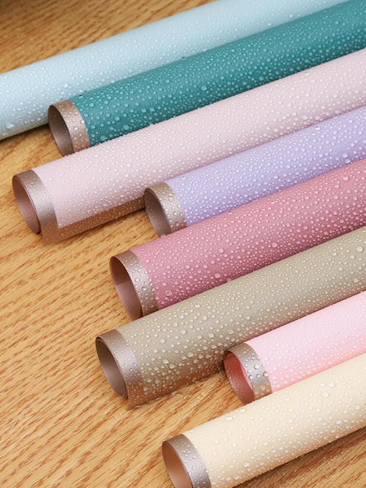 10pcs Plain Gift Wrapping Paper - Green - View 4