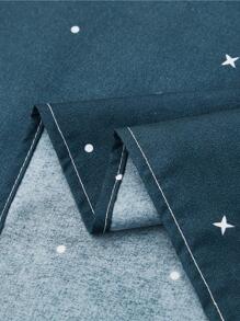 3 Sets Of Comfortable And Warm Planet Printed Bed Sheets And 2 Pillowcases (pillow Core Not Included) - Light Grey - View 6