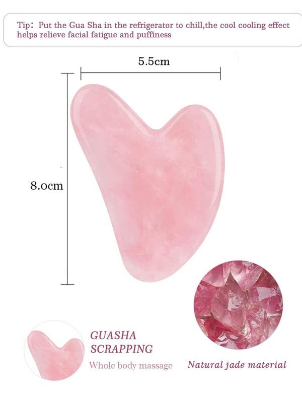 Natural Jade Gua Sha Facial Massage Tool, Suitable For Face, Eyes And Neck, With Anti-Aging, Slimming And Firming Effects. Jade Gua Sha Facial Tool, Applicable For Face And Eyes, Can Eliminate Puffiness And Sculpt Jawline. Women's Gua Sha Stone Tool (Rose Quartz/Serpentine), Beauty, Skincare, Spa, Self-Care, Skincare Tools, Facial Care, Beautician Supplies, Massage, Facial Massage Tool, Facial Roller.