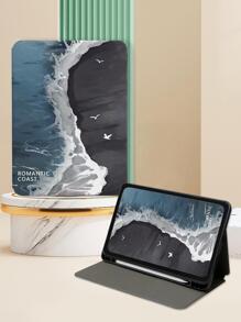 1入海底畫皮革外殼,帶有睡眠功能,適用於ipad 5 6 7 8 9 10 Mini 4 5 6 Air 2 3 4 5 Ipad Pro - 彩色 - 查看 4