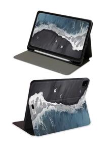 1入海底畫皮革外殼,帶有睡眠功能,適用於ipad 5 6 7 8 9 10 Mini 4 5 6 Air 2 3 4 5 Ipad Pro - 彩色 - 查看 2