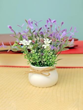 1パックの寝室と書斎のホームデスクの装飾植物の飾り