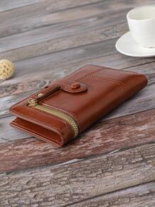 新品 女士钱包 棕色 短款钱包 带多个卡槽 便携现金 白领阶层 女性 大学生 工作 商务 通勤 办公室 周年纪念 情侣 生日礼物 情人节礼物 男士钱包 钱包 小钱包 男士钱包 真皮