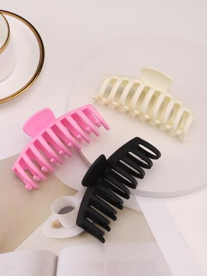 Set de 3 pinzas de pelo mate para mujer, sujetador de cola de caballo, accesorios de cabello a juego para la vida diaria, viajes, citas. Pinzas de pelo, pinzas de mandíbula, pinzas de cabello, pinzas de cabello, pinzas de cabello para outfits casuales de otoño e invierno y vacaciones.