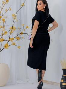 Women Two-piece Outfits - 黑色 - 查看 3