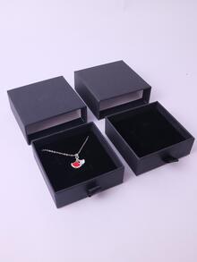 negro Cajón Caja para anillos , Pendientes , , collares & regalos - Negro - Ver 5